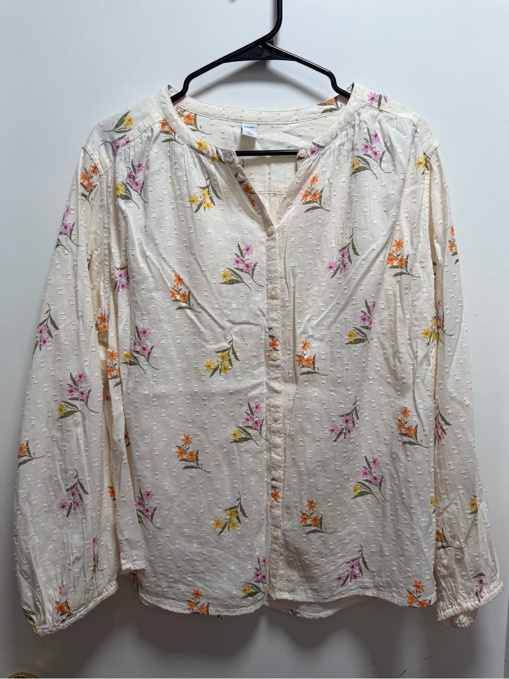 NWT OLD NAVY FLORAL LIGHTWEIGHT COTTAGECORE BLOUSE SZ M
